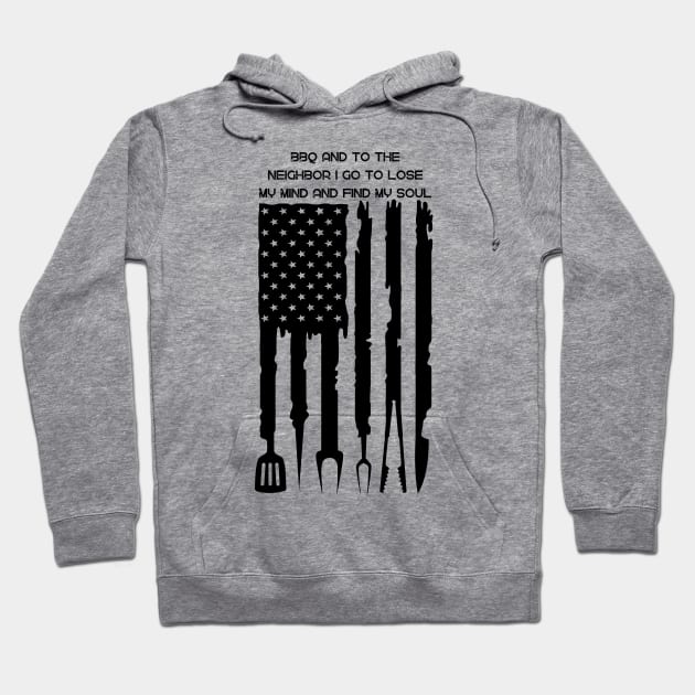 BBQ American Fag Hoodie by Myartstor 